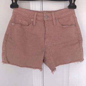 NWOT blush denim shorts
